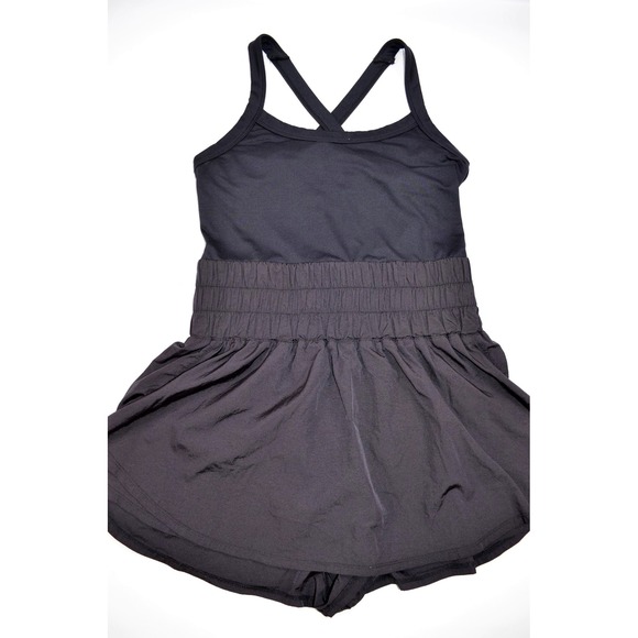 Free People FP Movement Women's Size L Black Utility Romper Built in Bra & Brief - Picture 1 of 16